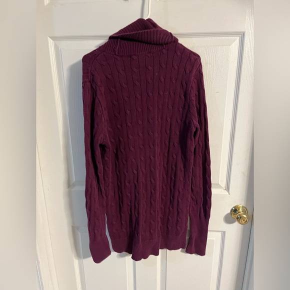 Ralph Lauren Women's Plum Cowl Neck Sweater - Picture 2 of 5